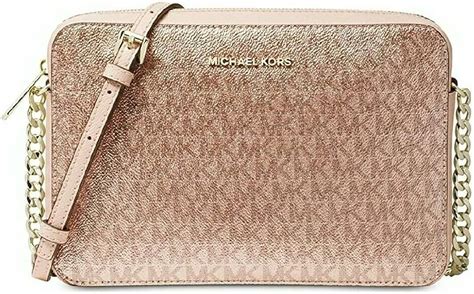 michael kors metallic signature east west crossbody|east west crossbody handbags.